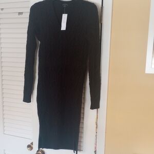 Chic Black Knit Dress